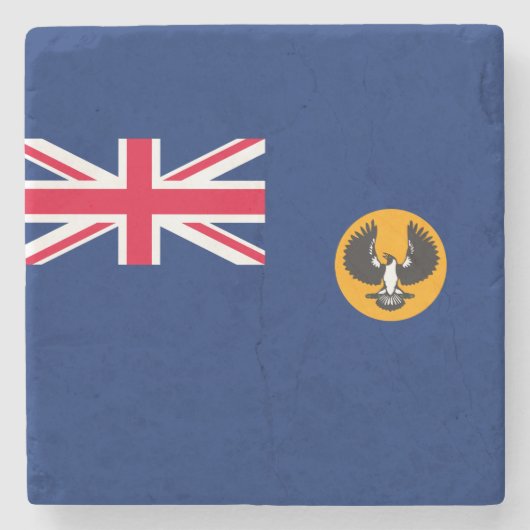 Zuid-Australische vlag (Australische staat) (SA) Stenen Onderzetter (Voorkant)