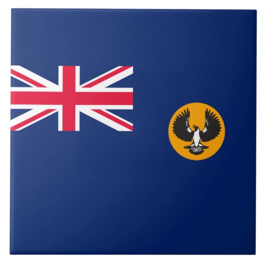 Zuid-Australische vlag (Australische staat) (SA) Tegeltje (Voorkant)