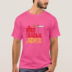 Zuid-Aziatische Indiase Desi Humor Seedha Sadha La T-shirt