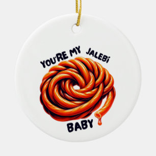 Zuid-Aziatische Kerst Ornament, Desi Gift Keramisch Ornament