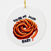 Zuid-Aziatische Kerst Ornament, Desi Gift Keramisch Ornament (Achterkant)