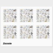 Zuid-Azië Zoetwatervis Groep Vierkante Sticker (Vel)