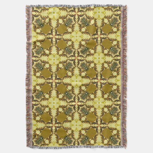 Zuid-Beach ananas Deken (Voorkant Verticaal)