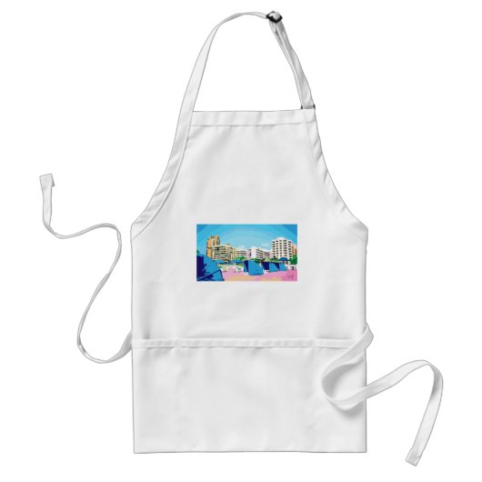ZUID-BEACH, MIAMI, FLORIDA Apron Standaard Schort (Voorkant)