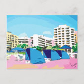 ZUID-BEACH, MIAMI, FLORIDA BRIEFKAART (Voorkant)