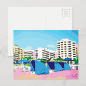 ZUID-BEACH, MIAMI, FLORIDA BRIEFKAART (Voorkant / Achterkant)