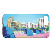 ZUID BEACH, MIAMI, FLORIDA iPhone Case (Achterkant (Horizontaal))