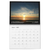 Zuid-Beach Zonsondergangen met rooster van eveneme Kalender (Mar 2027)