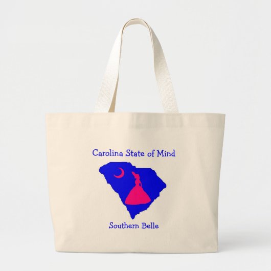 Zuid-Belle, Carolina Stat... - Gepersonaliseerd Grote Tote Bag (Voorkant)