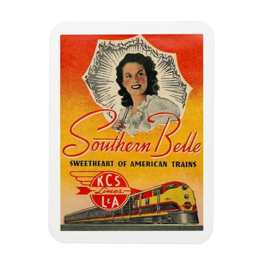 Zuid-Belle Train Railroad  Magneet (Verticaal)