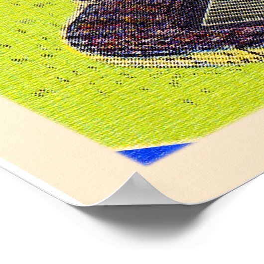 Zuid-Bend Indiana groot Briefkaart met grote lett Poster (Hoek)