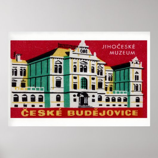 Zuid-Boheems Museum - Luciferdoosje Print - Tsjech (Voorkant)