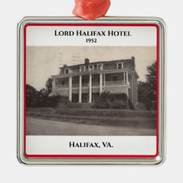 Zuid-Boston, VA. Kerstmetaal Ornament