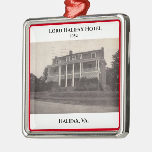 Zuid-Boston, VA. Kerstmetaal Ornament (Links)