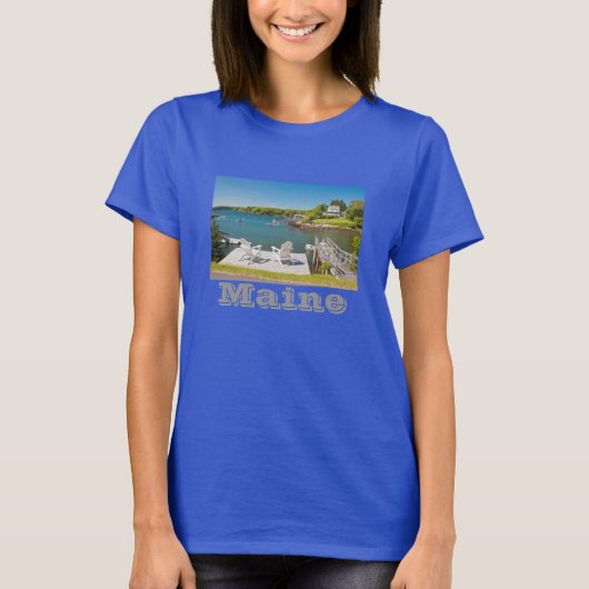 Zuid-Bristol aan de kust van Maine T-shirt (Voorkant)