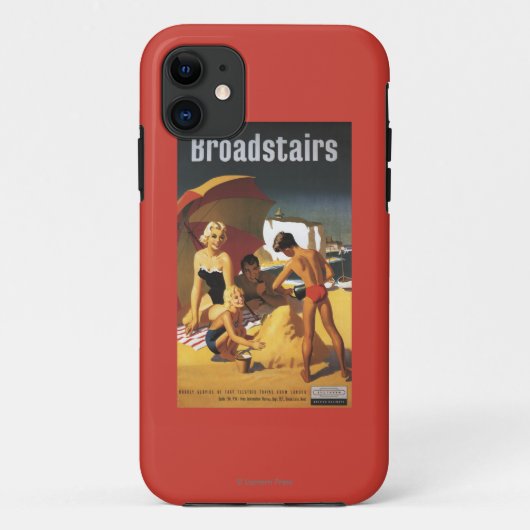 Zuid-Britse Spoorwegfamilie op strand Case-Mate iPhone Case (Achterkant)
