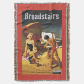 Zuid-Britse Spoorwegfamilie op strand Deken (Voorkant Verticaal)