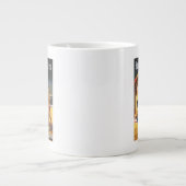 Zuid-Britse Spoorwegfamilie op strand Grote Koffiekop (Voorkant)