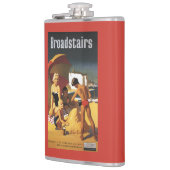 Zuid-Britse Spoorwegfamilie op strand Heupfles (Links)