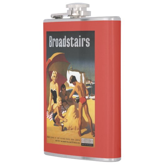 Zuid-Britse Spoorwegfamilie op strand Heupfles (Links)