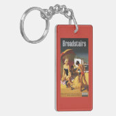 Zuid-Britse Spoorwegfamilie op strand Sleutelhanger (Voorkant Links)