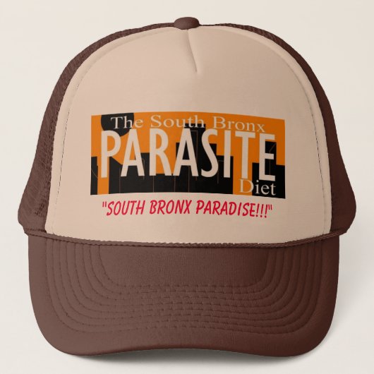 "ZUID BRONX PARADISE!!!" TRUCKER PET (Voorkant)