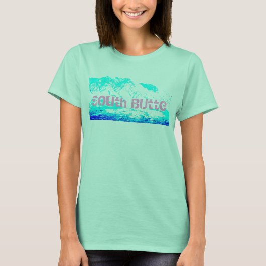 Zuid-Butte Pink Blue T T-shirt (Voorkant)