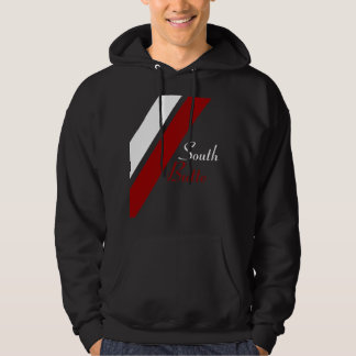 Zuid-Butte Red en White Double Line Classic Hoodie