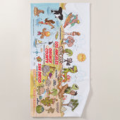 Zuid-Californië Beach Blanket Strandlaken (Voorkant)