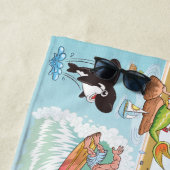 Zuid-Californië Beach Paradise Blanket Strandlaken (In situ)