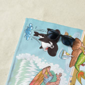 Zuid-Californië Beach Paradise Blanket Strandlaken (In situ)