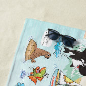 Zuid-Californië Beach Paradise Blanket Strandlaken (In situ)