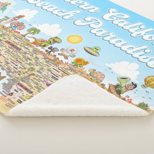 Zuid-Californië Beach Paradise Fleece Deken (3/4)