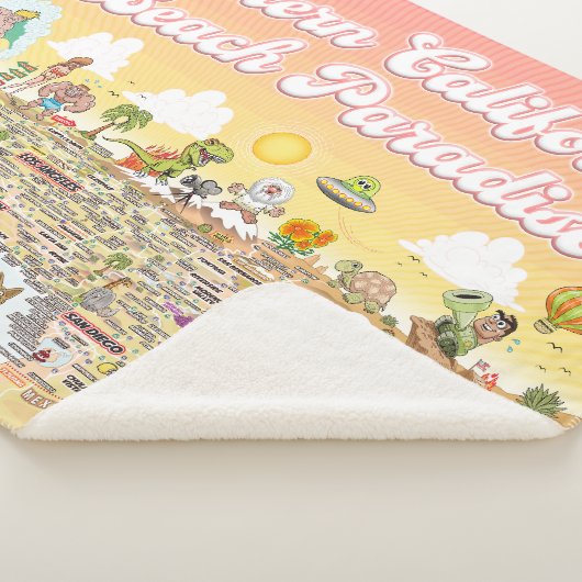 Zuid-Californië Beach Paradise Fleece Deken (3/4)