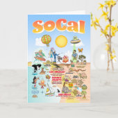 Zuid-Californië Blank Kaart (Gele Bloem)