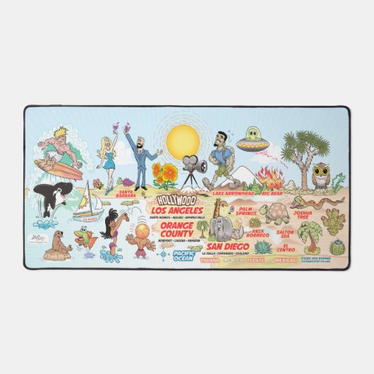 Zuid-Californië Bureaumat (Voorkant)