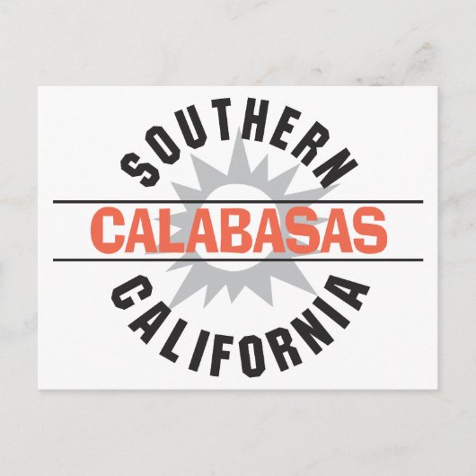 Zuid-Californië - Calabasas Briefkaart (Voorkant)