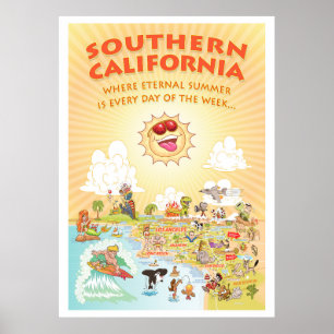 Zuid-Californië Eternal Summer Giant Poster