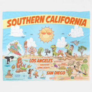 Zuid-Californië Fleece Blanket