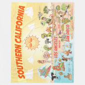Zuid-Californië Fleece Blanket Deken (Voorkant)