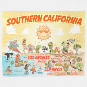 Zuid-Californië Fleece Blanket Deken