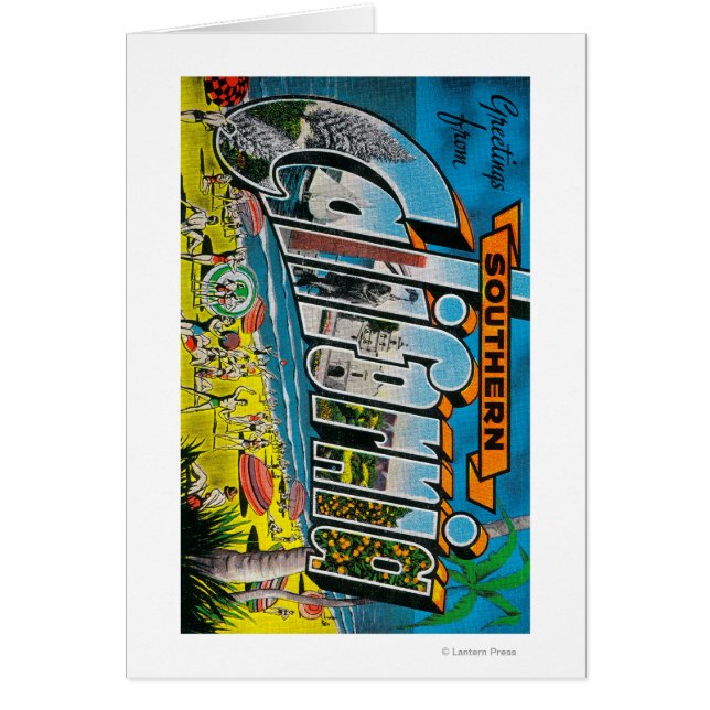 Zuid-Californië - grote letterscènes (Voorkant)