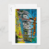 Zuid-Californië - grote letterscènes Briefkaart (Voorkant / Achterkant)