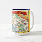 Zuid-Californië Kaart Mok (Voorkant rechts)