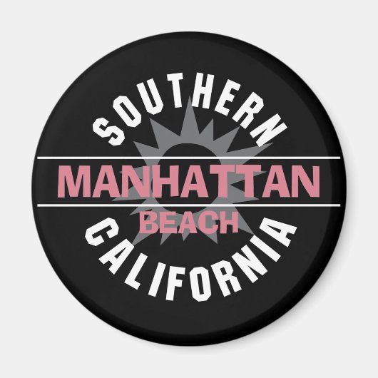 Zuid-Californië - Manhattan-strand Magneet (Voorkant)