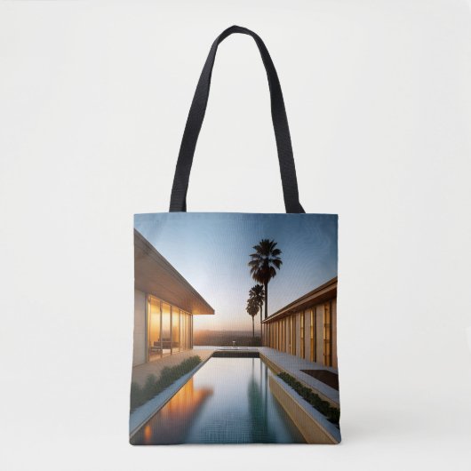 Zuid-Californië Mid Century Modern Tote Bag (Voorkant)