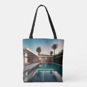 Zuid-Californië Mid Century Modern Tote Bag (Achterkant)