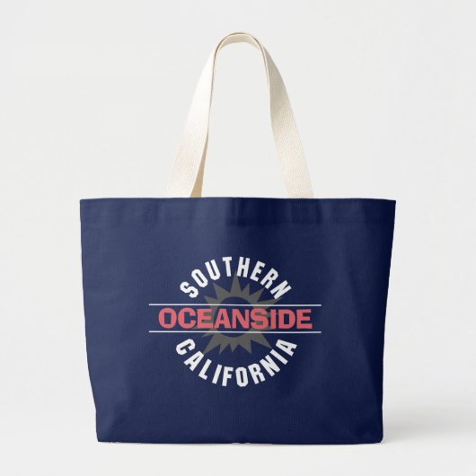 Zuid-Californië - Oceanside Grote Tote Bag (Voorkant)