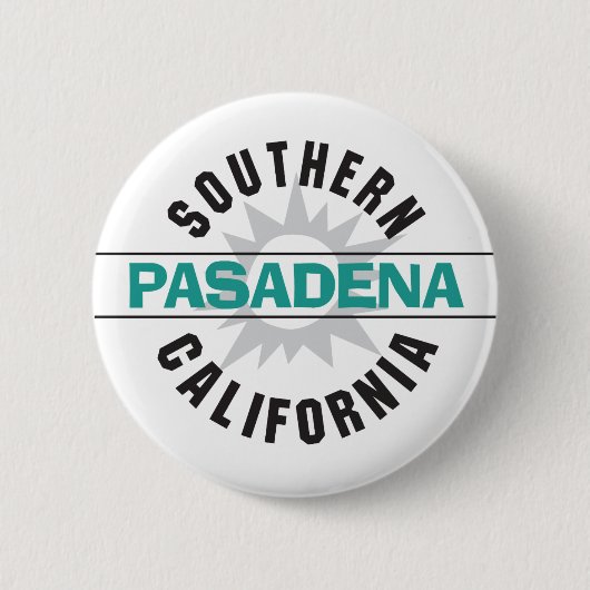 Zuid-Californië - Pasadena Ronde Button 5,7 Cm (Voorkant)
