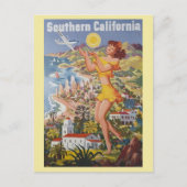  Zuid-Californië Retro Reizen Briefkaart (Voorkant)